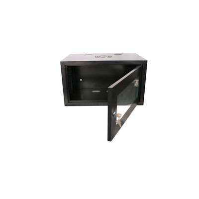 OEM サーバー 黒色 冷筋鋼 6U 9U 12U 15U 18U 22U 27U ガラスドア付き壁掛けネットワークキャビネット
