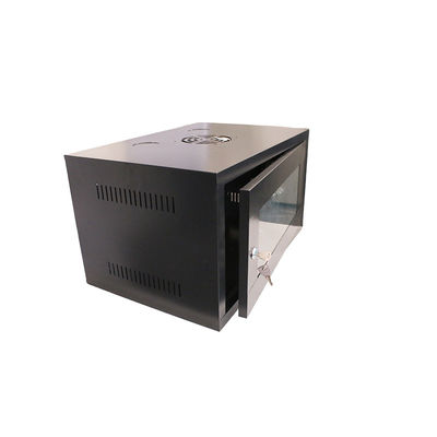 OEM サーバー 黒色 冷筋鋼 6U 9U 12U 15U 18U 22U 27U ガラスドア付き壁掛けネットワークキャビネット