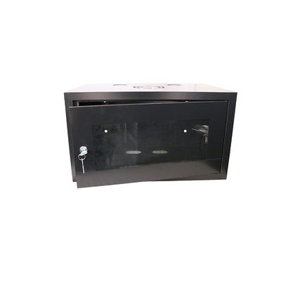 OEM サーバー 黒色 冷筋鋼 6U 9U 12U 15U 18U 22U 27U ガラスドア付き壁掛けネットワークキャビネット