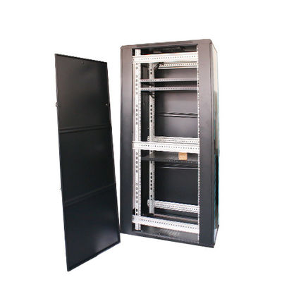 頑丈 42U 19 インチ 床 立面 ガラス ドア メタル メッシュ ドア 室内 防水 テレコム データセンター ネットワーク サービス キャビネット