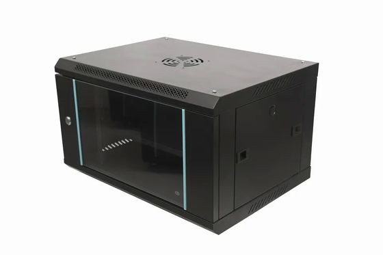 6U ウォールマウントキャビネット 最も人気のある 19 インチネットワークラック 2 つのロックキーが含まれています