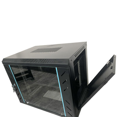 サーバールーム 冷たいロール鋼 6uネットワークキャビネット 19インチ 保証付きサーバーラック