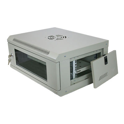 OEM 4U サーバーラックキャビネット 19 インチ 壁掛け SPCC 冷圧鋼ネットワークキャビネット