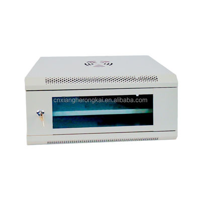 OEM 4U サーバーラックキャビネット 19 インチ 壁掛け SPCC 冷圧鋼ネットワークキャビネット