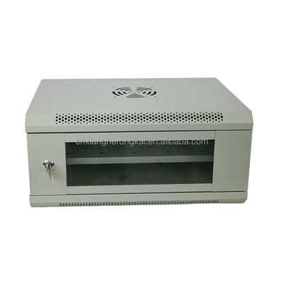 OEM 4U サーバーラックキャビネット 19 インチ 壁掛け SPCC 冷圧鋼ネットワークキャビネット