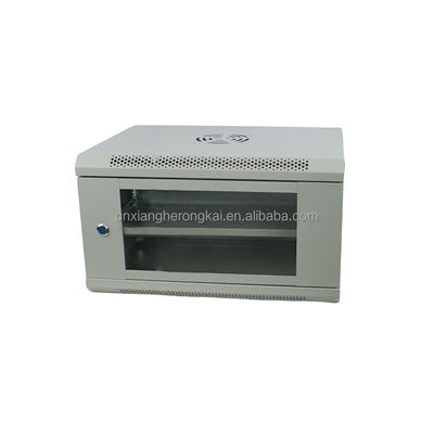 オーダーメイドネットワークキャビネット 6U ブラック サーバー・ラック キャビネット 冷式鋼材