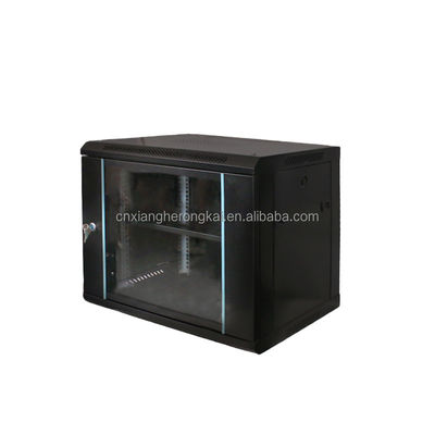 ストック製品 9u 4u 6u 9u 12u フラット ネットワーク キャビネット サーバー ラック キャビネット 壁に固定