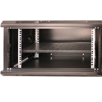 SPCC 冷式鋼6U ネットワークスイッチ用の壁掛けキャビネット 350*600*450 構造