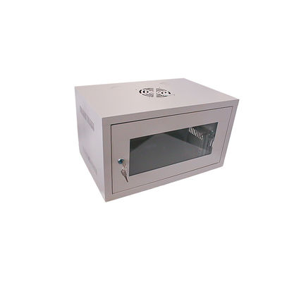 300*530*350 ウォールマウント 6U サーバーラックキャビネット 冷却システムとケーブル入口